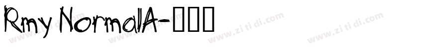 Rmy NormalA字体转换